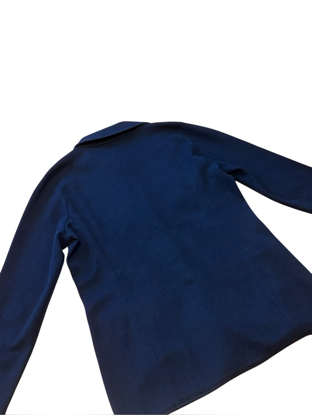 LAUREN RALPH LAUREN women’s navy blue cotton blend 3 button blazer size large - Picture 7 of 12